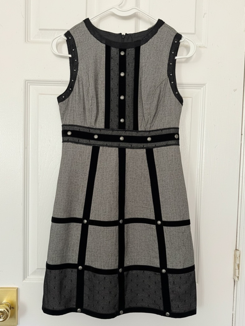 Anna Sui x Target Gossip Girl Dress Size 1 Velvet Studded Mesh Dark Academia
